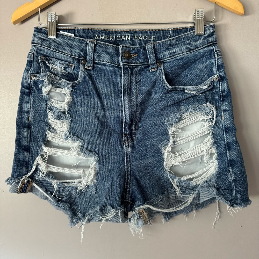 Medium Washed American Eagle Shorts